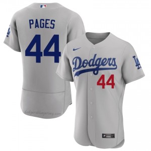 Andy Pages #44 Gray Baseball Jersey | Men Los Angeles Dodgers Premium MLB Uniform G353O465