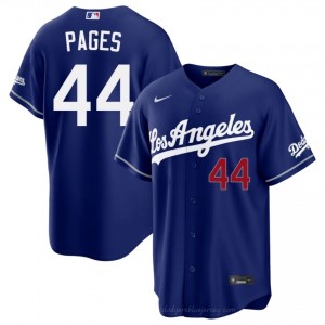 #44 Andy Pages Royal On-Field Style Baseball Jersey | Men Authentic Los Angeles Dodgers MLB Apparel S0223o58