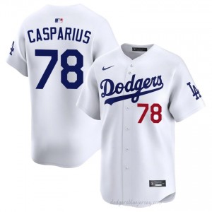 Ben Casparius #78 White Baseball Jersey | Men LA Dodgers Premium MLB Uniform 1556IU73