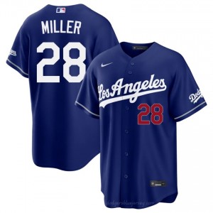 #28 Bobby Miller Royal On-Field Style Baseball Jersey | Men Authentic Dodgers MLB Apparel 8v4XjB20