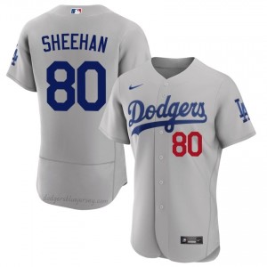 Gray Emmet Sheehan #80 Men Baseball Jersey | Los Angeles Dodgers Limited Edition MLB Player Gear 0XTpX152