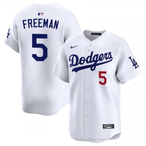 White Freddie Freeman #5 Men Baseball Jersey | LA Dodgers Limited Edition MLB Player Gear J474ml63