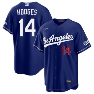 #14 Gil Hodges Royal On-Field Style Baseball Jersey | Men Authentic LA Dodgers MLB Apparel 02755841