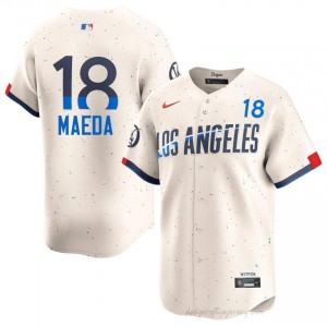 Men Kenta Maeda #18 Dodgers Cream Elite Baseball Jersey| Embroidery Authentic qG3yOn59