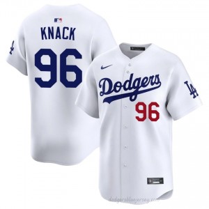 Men Landon Knack #96 LA Dodgers White Elite Baseball Jersey| Stitched Authentic g44a2l12