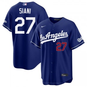 #27 Michael Siani Royal On-Field Style Baseball Jersey | Men Authentic Dodgers MLB Apparel 3HyG0n59