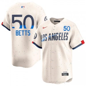 Cream Mookie Betts #50 Men Baseball Jersey | Dodgers Limited Edition MLB Player Gear t4c3fn69