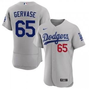 Men Paul Gervase #65 Gray Alternate Limited Baseball Jersey | Los Angeles Dodgers Official MLB Design lkt84340