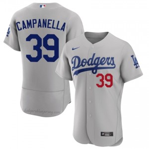 Gray Roy Campanella #39 Men Baseball Jersey | Los Angeles Dodgers Limited Edition MLB Player Gear rNu63P39