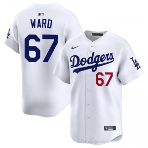 #67 Ryan Ward White On-Field Style Baseball Jersey | Men Authentic LA Dodgers MLB Apparel NYs1IJ15