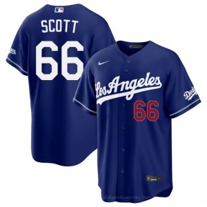 #66 Tanner Scott Royal On-Field Style Baseball Jersey | Men Authentic L.A. Dodgers MLB Apparel Vx4ig874