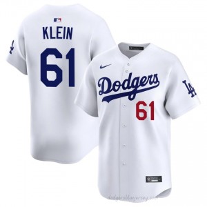 Will Klein #61 White Baseball Jersey | Men LA Dodgers Premium MLB Uniform 583H4q82