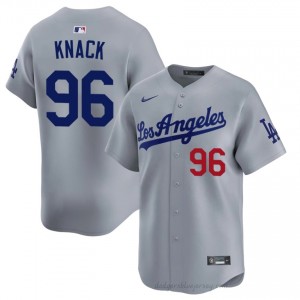 Landon Knack #96 Grey Baseball Jersey | Men L.A. Dodgers Premium MLB Uniform m2f1jp63