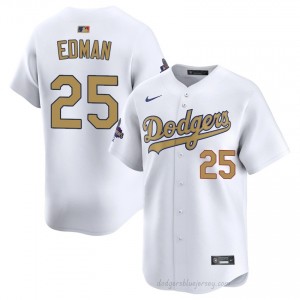 2026 Gold Collection White Tommy Edman #25 Men Baseball Jersey | LAD Limited Edition MLB Player Gear 3hl58T65
