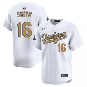 LAD Will Smith #16 2026 Gold Collection White Men Premium Jersey | MLB Collectible Baseball Uniform 8Me6oK35