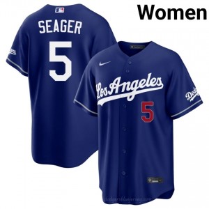 Women Corey Seager #5 LAD Royal Elite Baseball Jersey| Stitched Authentic 53YE8a41