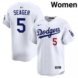 Women Corey Seager #5 White Alternate Limited Baseball Jersey | LA Dodgers Official MLB Design 5G16w217