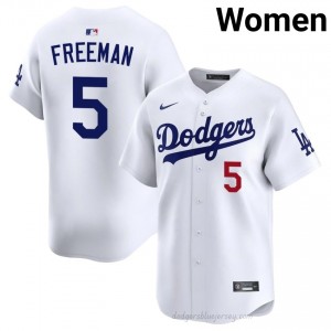 Freddie Freeman #5 White Baseball Jersey | Women LA Dodgers Premium MLB Uniform 2xb26n61