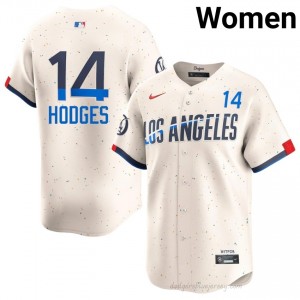 Cream Gil Hodges #14 Women Baseball Jersey | Dodgers Limited Edition MLB Player Gear 02685B82