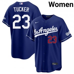 Women Kyle Tucker #23 Royal Alternate Limited Baseball Jersey | Los Angeles Dodgers Official MLB Design 83166744