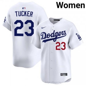Women Kyle Tucker #23 LA Dodgers White Elite Baseball Jersey| Embroidery Authentic 6qE67B53