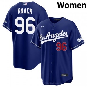 Women Landon Knack #96 Dodgers Royal Elite Baseball Jersey| Stitched Authentic 1aeJcQ98