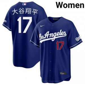 Women Shohei Ohtani #17 Royal Alternate Limited Baseball Jersey | LAD Official MLB Design 1A8NQr11