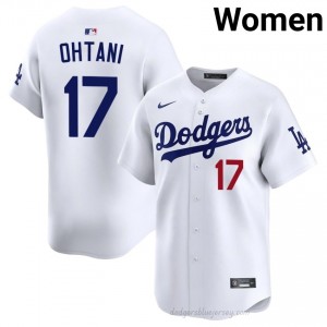 #17 Shohei Ohtani White On-Field Style Baseball Jersey | Women Authentic LA Dodgers MLB Apparel s01H1O78