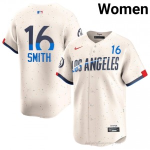 Women Will Smith #16 Cream Alternate Limited Baseball Jersey | Dodgers Official MLB Design 51312625