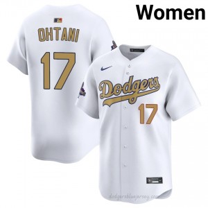 2026 Gold Collection White Shohei Ohtani #17 Women Baseball Jersey | LAD Limited Edition MLB Player Gear V3y4dp84