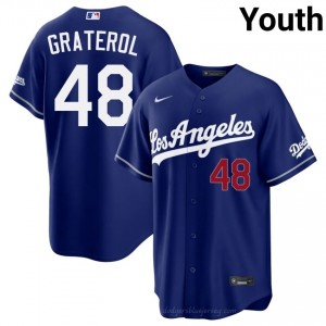 Royal Brusdar Graterol #48 Youth Baseball Jersey | L.A. Dodgers Limited Edition MLB Player Gear A07rBD15