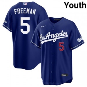 Royal Freddie Freeman #5 Youth Baseball Jersey | LAD Limited Edition MLB Player Gear L3108M93