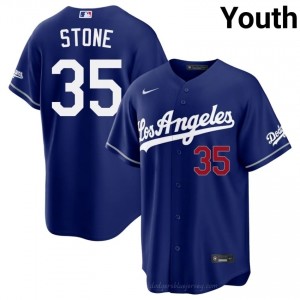Gavin Stone #35 Royal Baseball Jersey | Youth LA Dodgers Premium MLB Uniform y6c0hK22