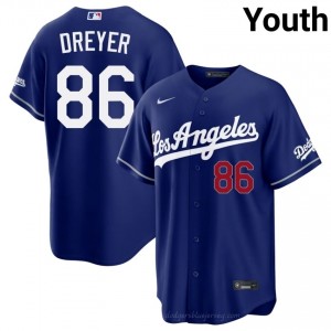 Royal Jack Dreyer #86 Youth Baseball Jersey | Dodgers Limited Edition MLB Player Gear 144kx321