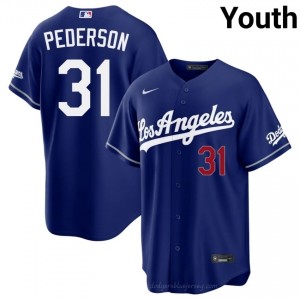 Joc Pederson #31 Royal Baseball Jersey | Youth LAD Premium MLB Uniform b4U6nA52