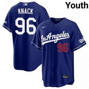 Landon Knack #96 Royal Baseball Jersey | Youth LAD Premium MLB Uniform 8J222364
