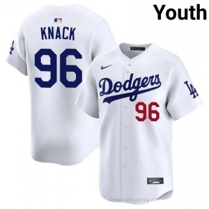 #96 Landon Knack White On-Field Style Baseball Jersey | Youth Authentic LA Dodgers MLB Apparel rBcNTw88