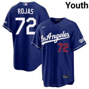 Royal Miguel Rojas #72 Youth Baseball Jersey | Dodgers Limited Edition MLB Player Gear ebVn4736