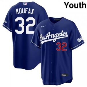 Royal Sandy Koufax #32 Youth Baseball Jersey | LAD Limited Edition MLB Player Gear BeB8e070