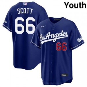 Royal Tanner Scott #66 Youth Baseball Jersey | LAD Limited Edition MLB Player Gear 4J8N5d66