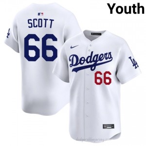 Tanner Scott #66 White Baseball Jersey | Youth LA Dodgers Premium MLB Uniform d587lk94
