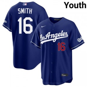 Will Smith #16 Royal Baseball Jersey | Youth L.A. Dodgers Premium MLB Uniform 70bpx188
